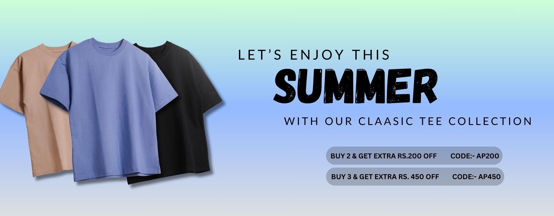 Home Page Banner for Summer Collection