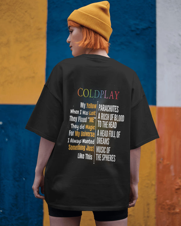 Coldplay Album Tour - Ahmedabad Edition Premium Oversized T-shirt (Unisex)